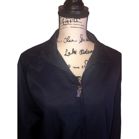 PGA Tour Jacket Wind And Rain Resistant Size Large Navy EUC - Picture 8 of 9